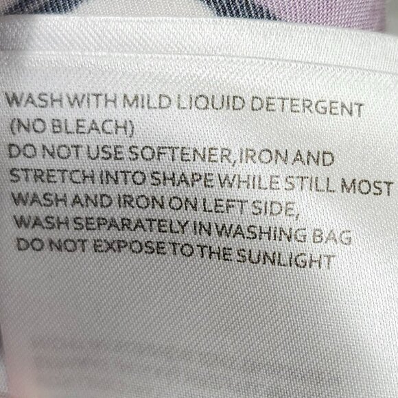 Marc Aurel Women's Light/Dark Purple Floral V-Neck Blouse Size 6 - Picture 7 of 8